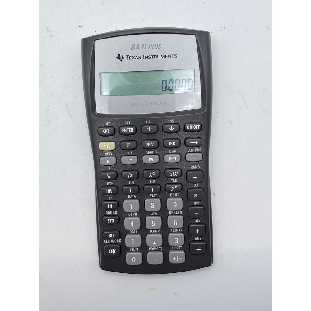 Texas Instruments BA II Plus Financial Calculator Business Analyst